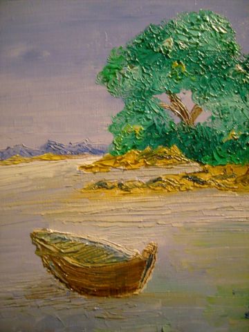 barque sur etang